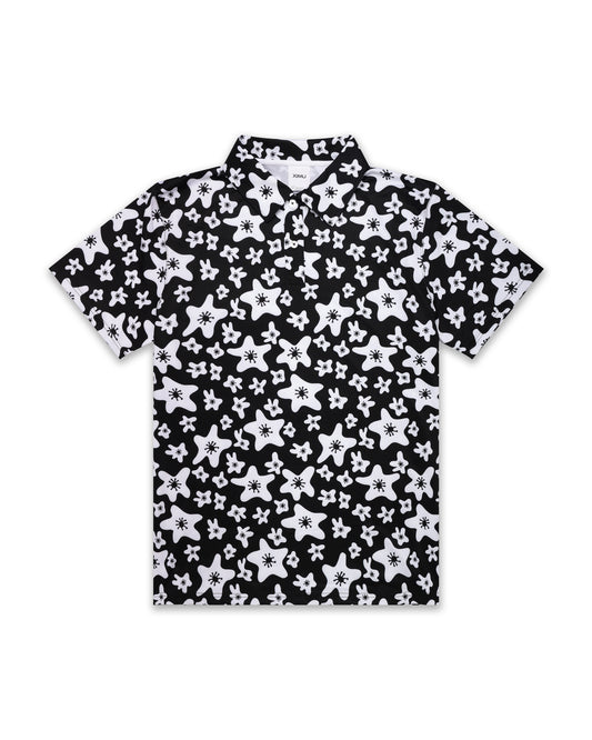 Cartoon Floral Polo